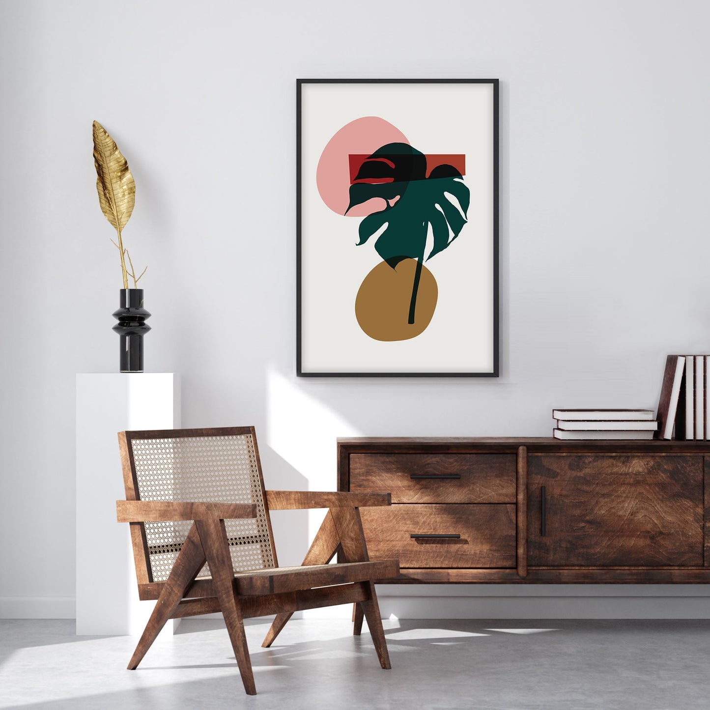 Ethan Taylor 'Monstera Leaf III' Framed Art Print