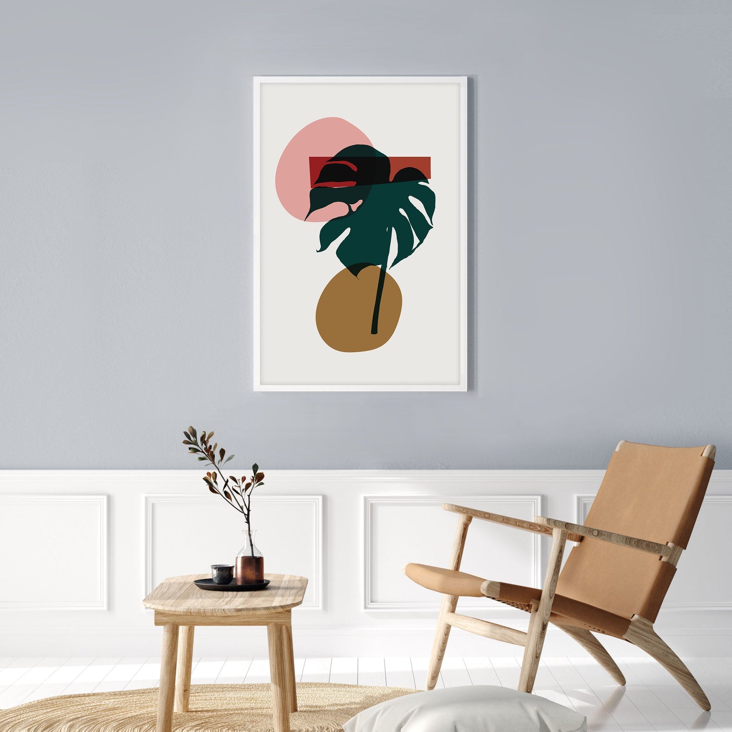 Ethan Taylor 'Monstera Leaf III' Framed Art Print