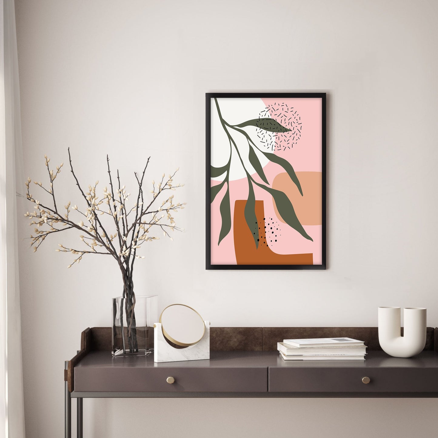 Ethan Taylor 'Pink Botanical' Framed Art Print