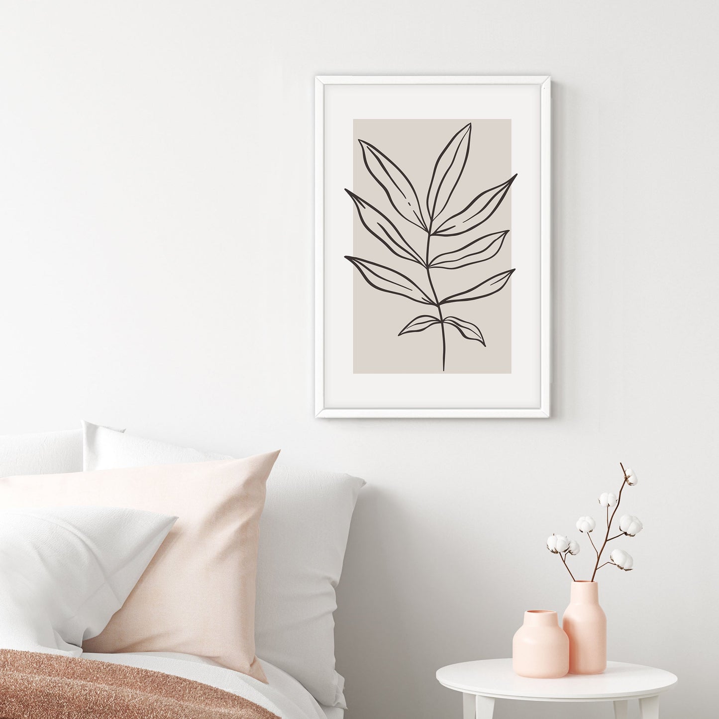 Ethan Taylor 'Beige Plant II' Framed Art Print