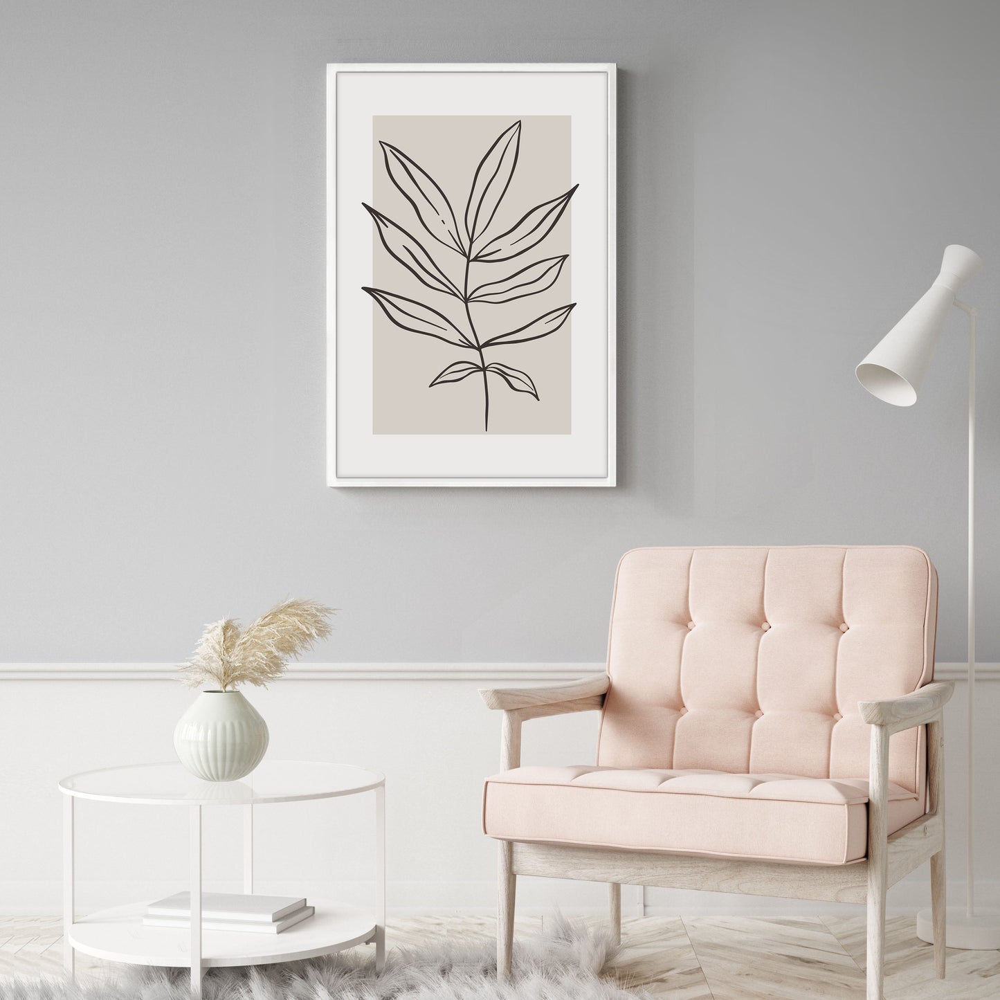 Ethan Taylor 'Beige Plant II' Framed Art Print