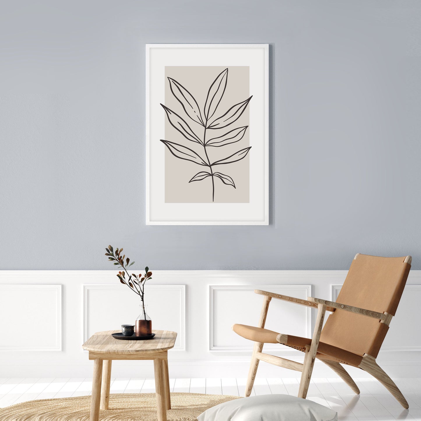 Ethan Taylor 'Beige Plant II' Framed Art Print