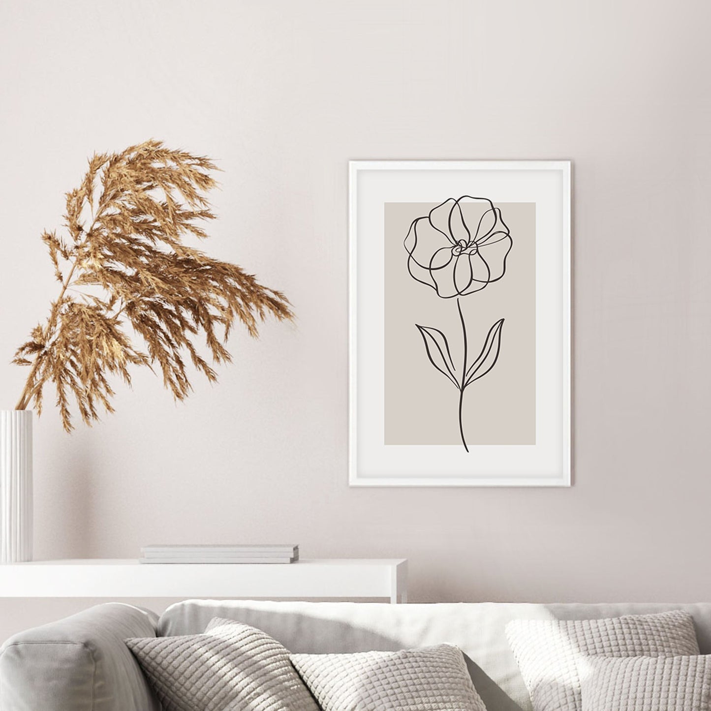 Ethan Taylor 'Beige Flower II' Framed Art Print