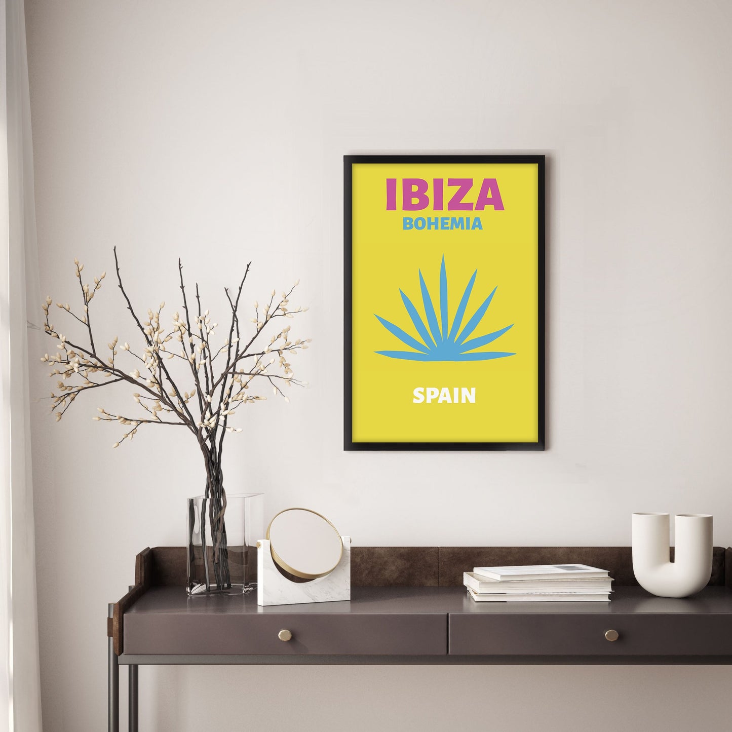 Ethan Taylor 'Ibiza Travel Poster' Framed Art Print