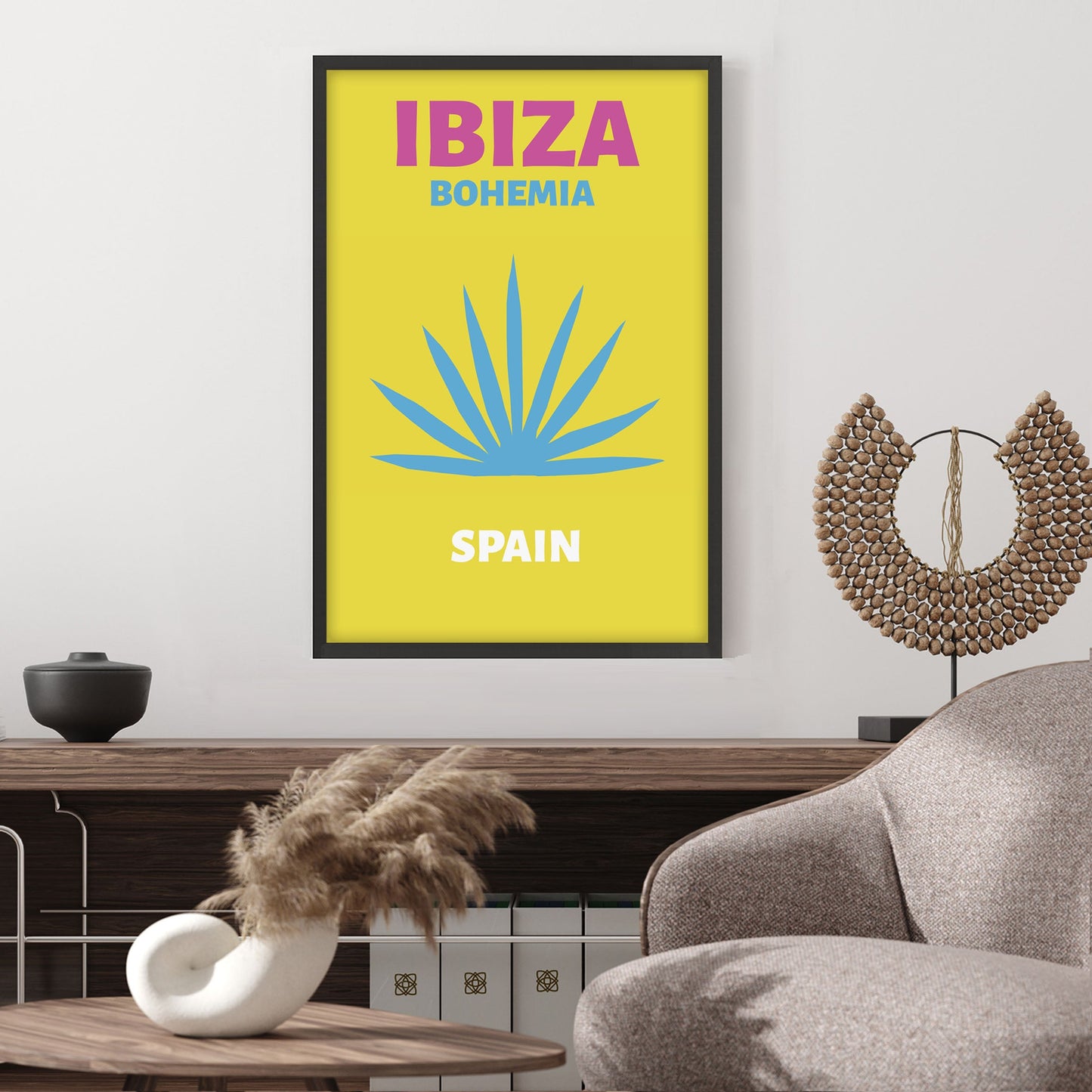 Ethan Taylor 'Ibiza Travel Poster' Framed Art Print