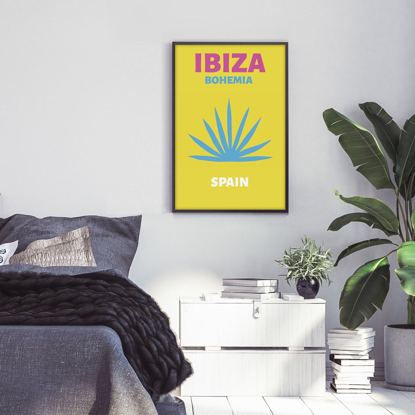 Ethan Taylor 'Ibiza Travel Poster' Framed Art Print