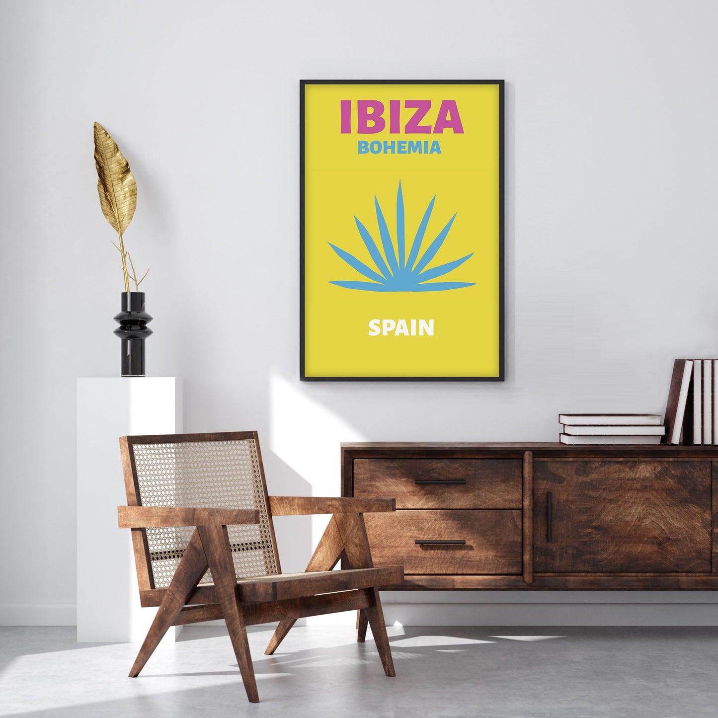 Ethan Taylor 'Ibiza Travel Poster' Framed Art Print