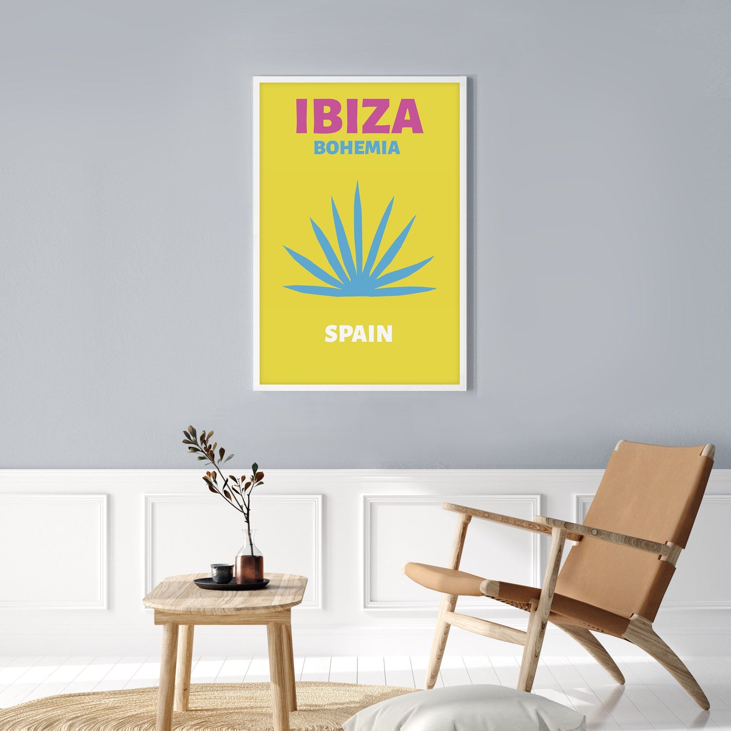 Ethan Taylor 'Ibiza Travel Poster' Framed Art Print