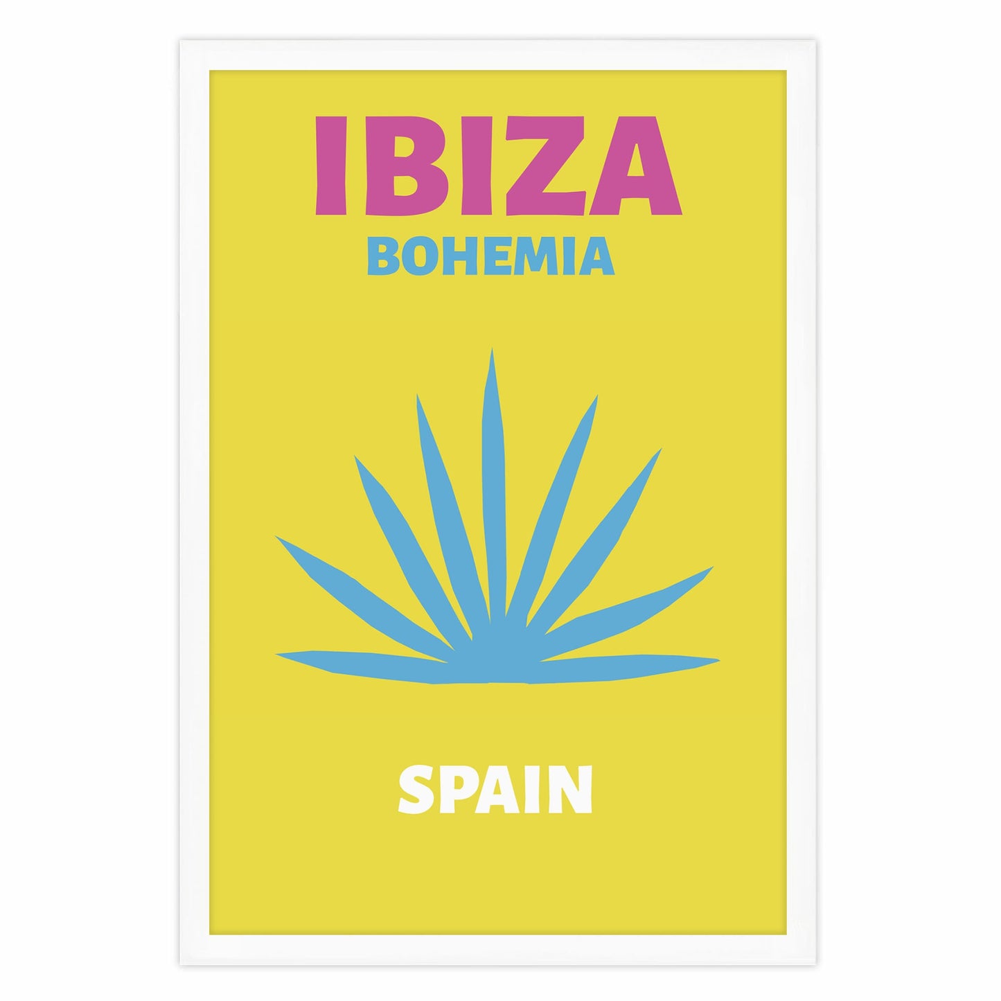 Ethan Taylor 'Ibiza Travel Poster' Framed Art Print