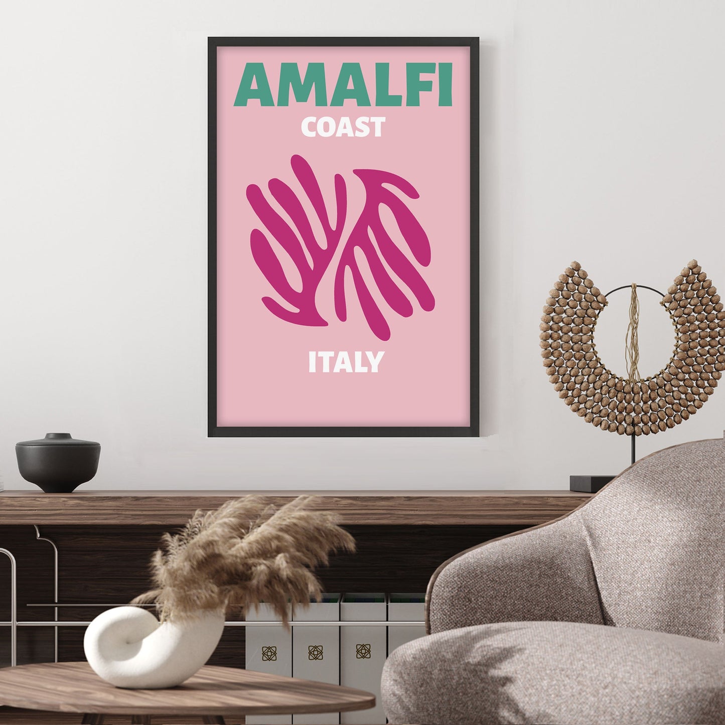 Ethan Taylor 'Amalfi Coast Travel Poster' Framed Art Print