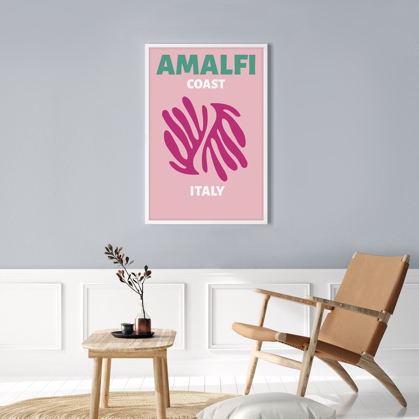 Ethan Taylor 'Amalfi Coast Travel Poster' Framed Art Print