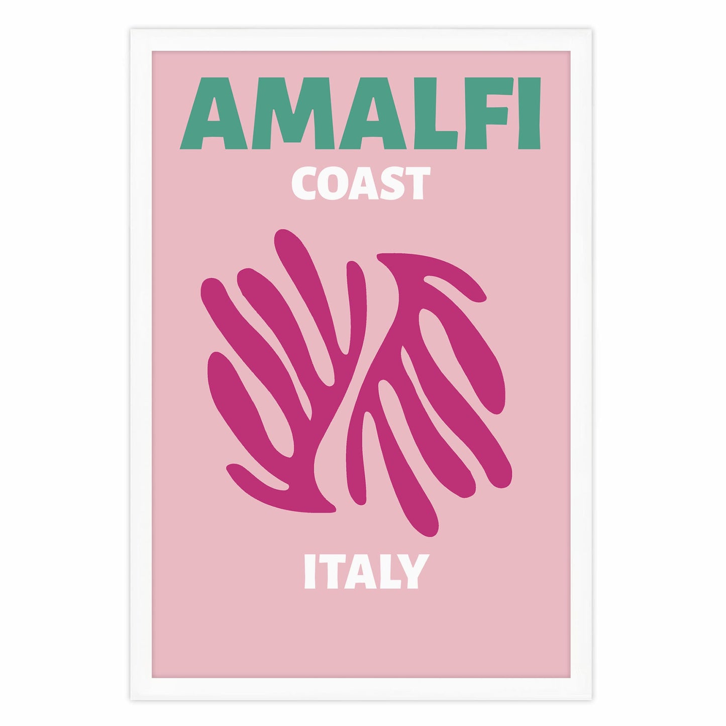 Ethan Taylor 'Amalfi Coast Travel Poster' Framed Art Print