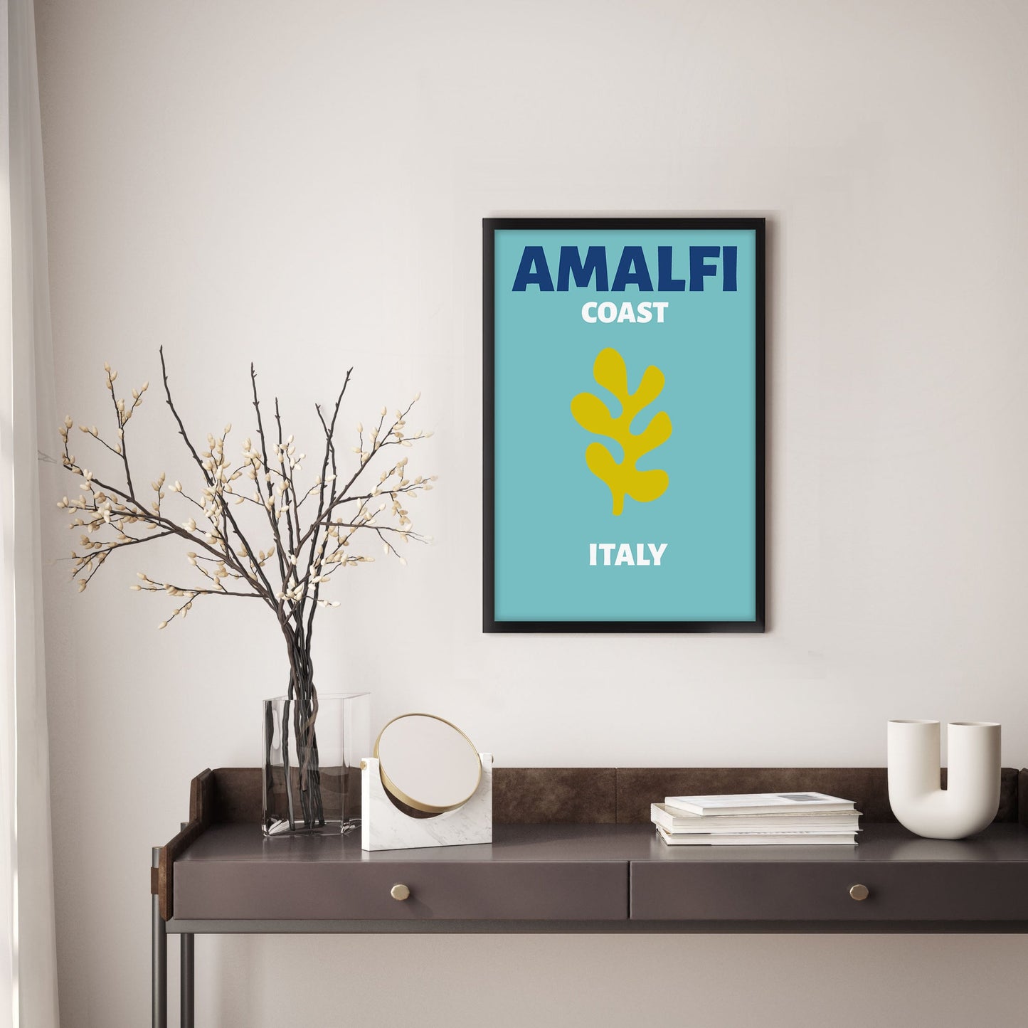 Ethan Taylor 'Amalfi Coast Travel Poster II' Framed Art Print