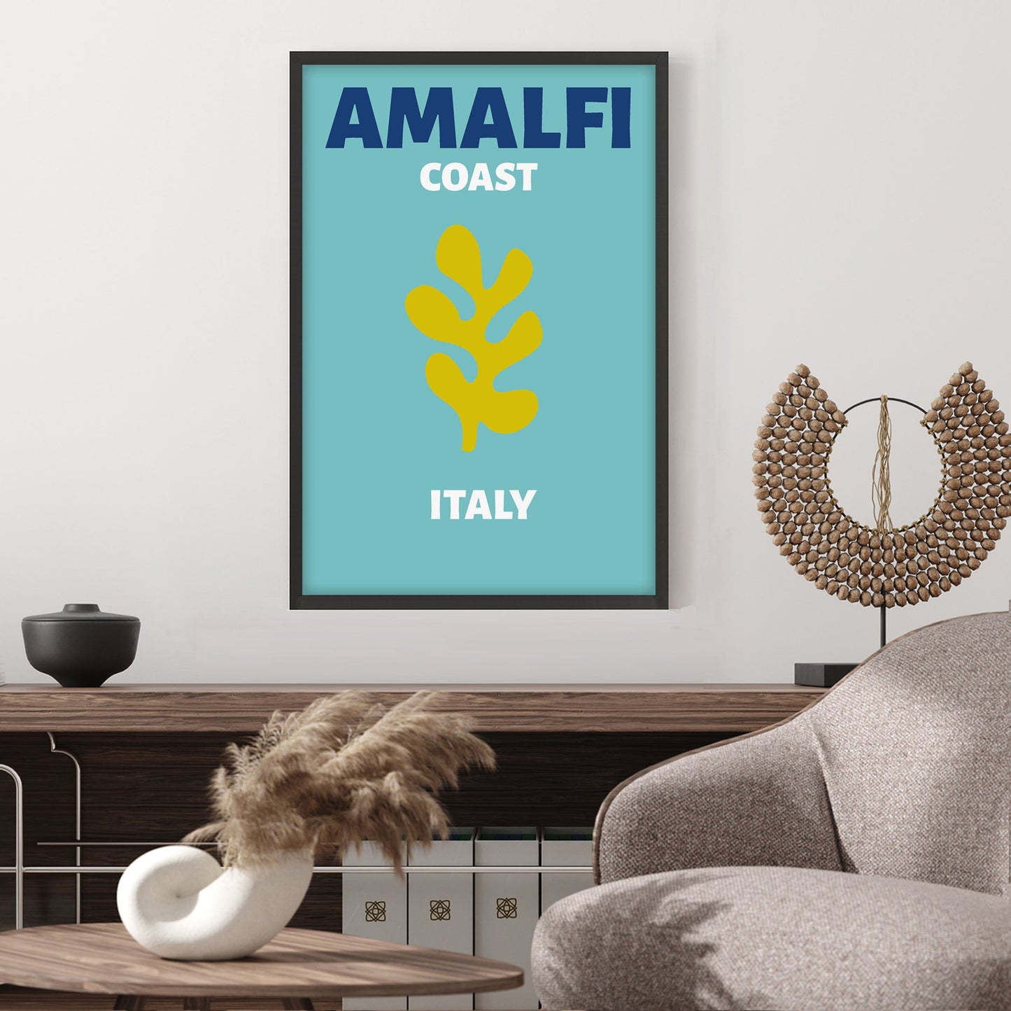 Ethan Taylor 'Amalfi Coast Travel Poster II' Framed Art Print