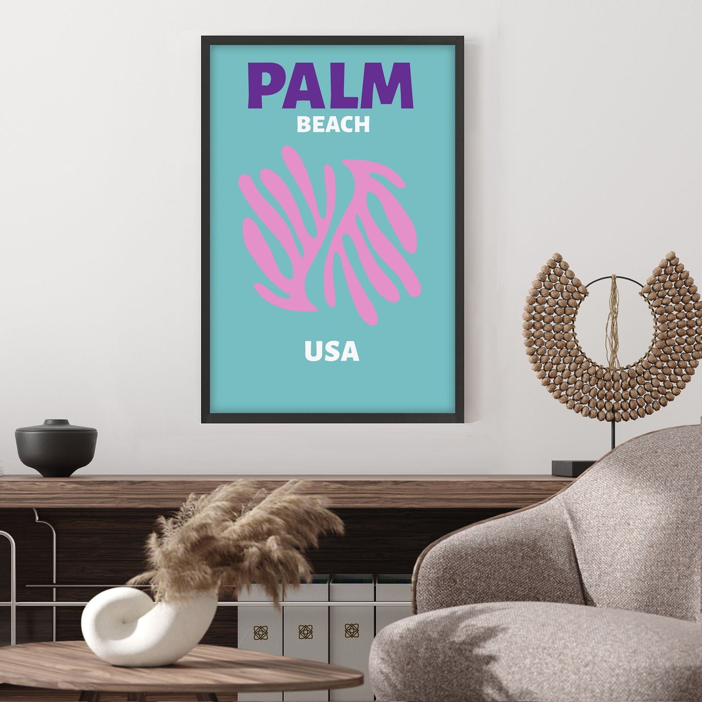 Ethan Taylor 'Palm Beach Travel Poster II' Framed Art Print