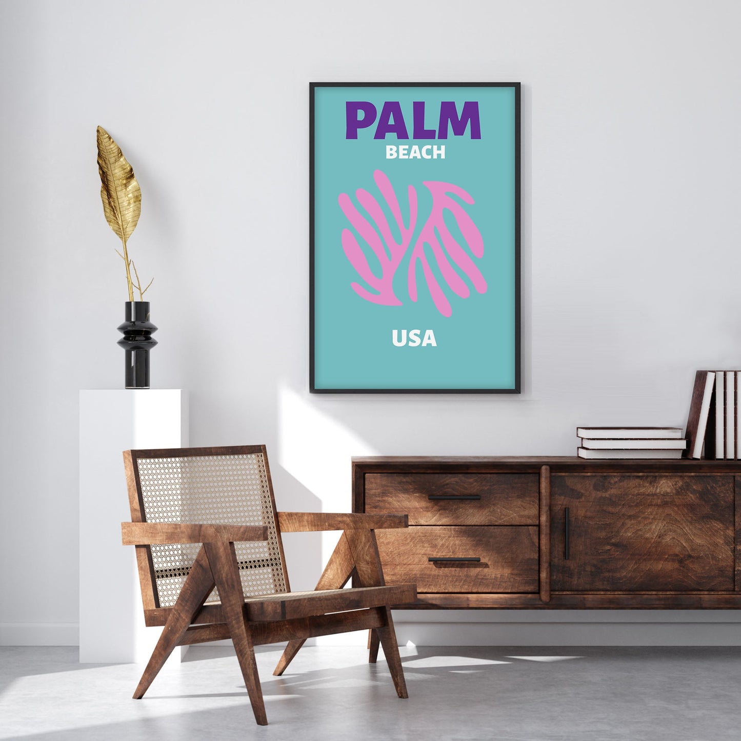 Ethan Taylor 'Palm Beach Travel Poster II' Framed Art Print