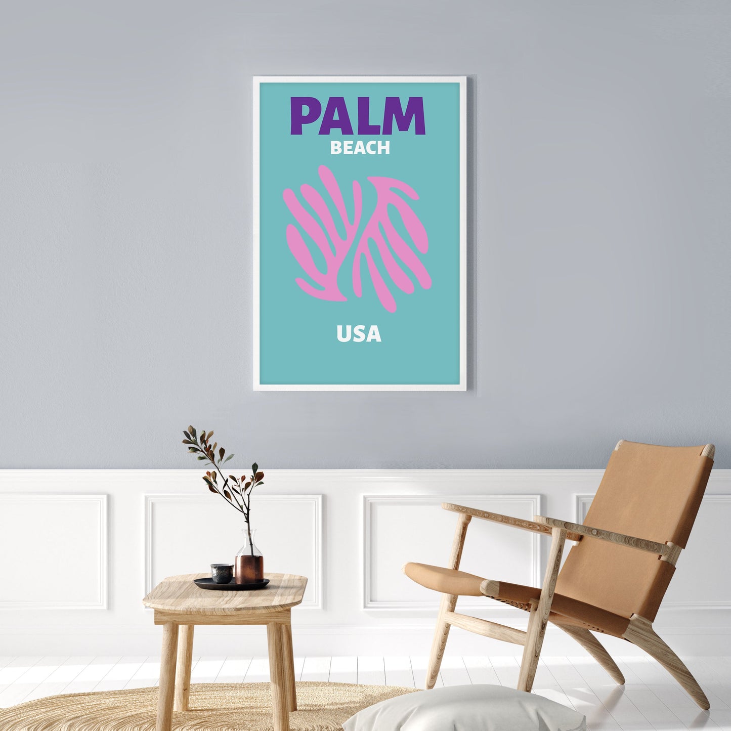 Ethan Taylor 'Palm Beach Travel Poster II' Framed Art Print