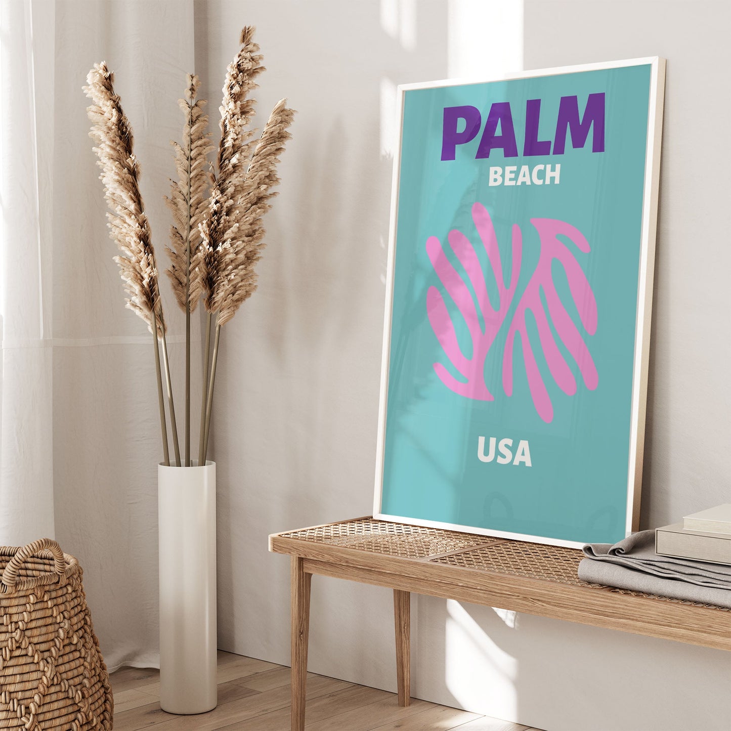 Ethan Taylor 'Palm Beach Travel Poster II' Framed Art Print