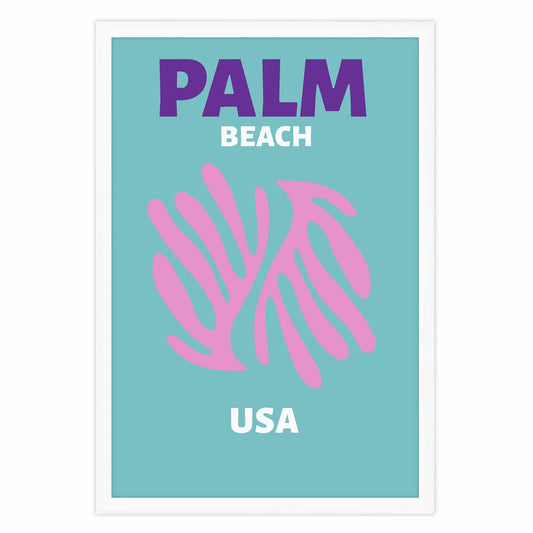 Ethan Taylor 'Palm Beach Travel Poster II' Framed Art Print