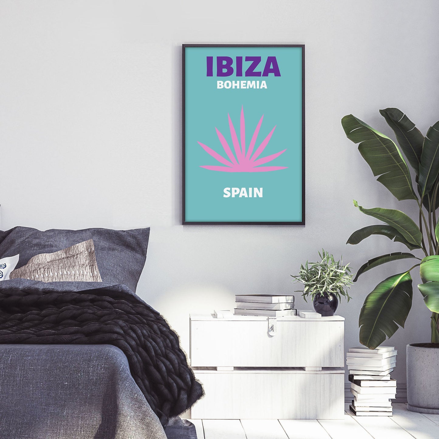 Ethan Taylor 'Ibiza Travel Poster II' Framed Art Print