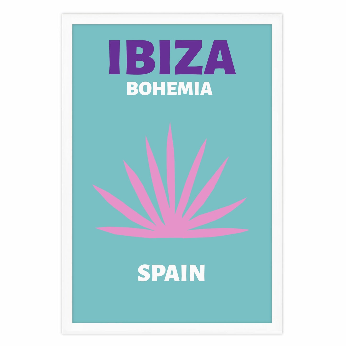 Ethan Taylor 'Ibiza Travel Poster II' Framed Art Print