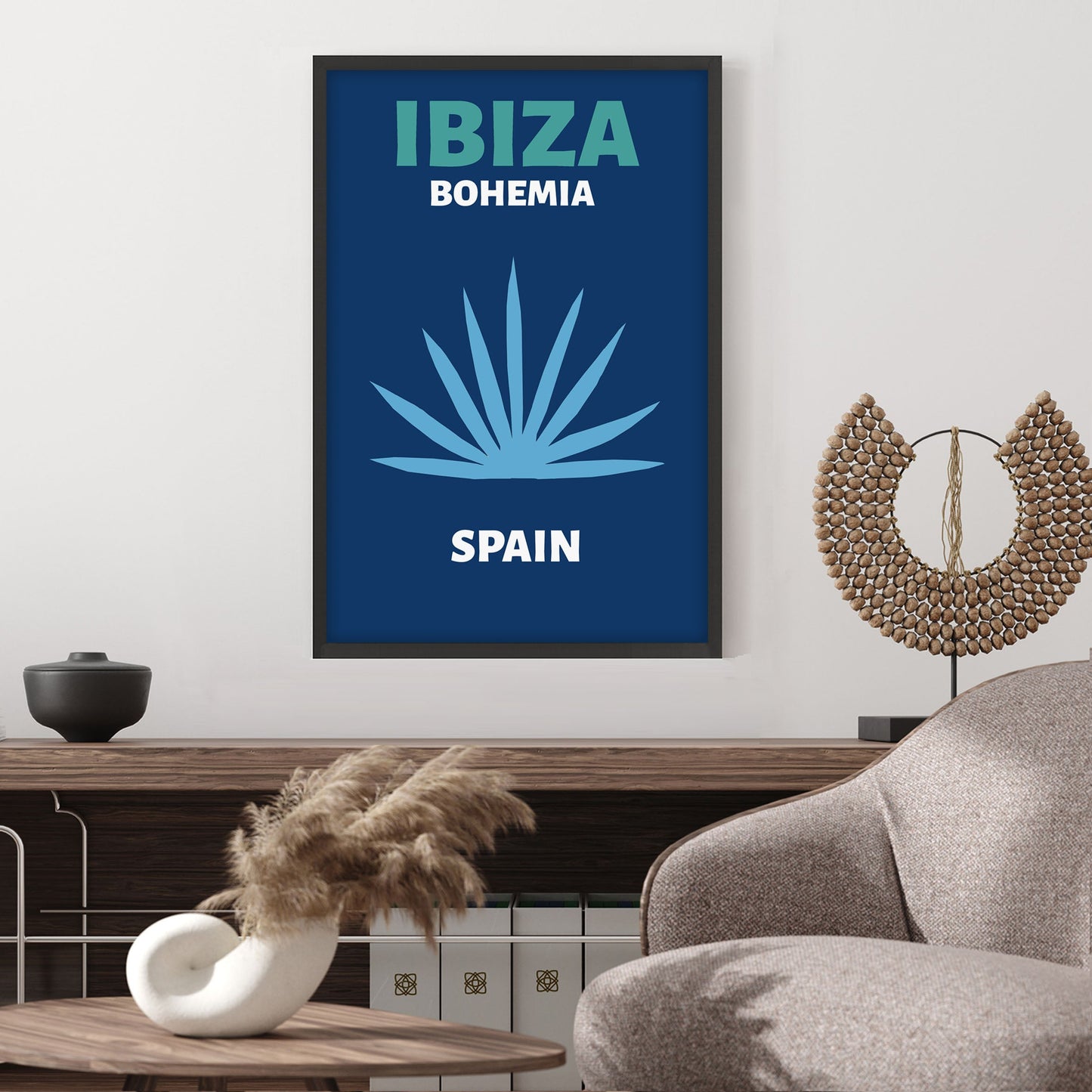 Ethan Taylor 'Ibiza Travel Poster IV' Framed Art Print