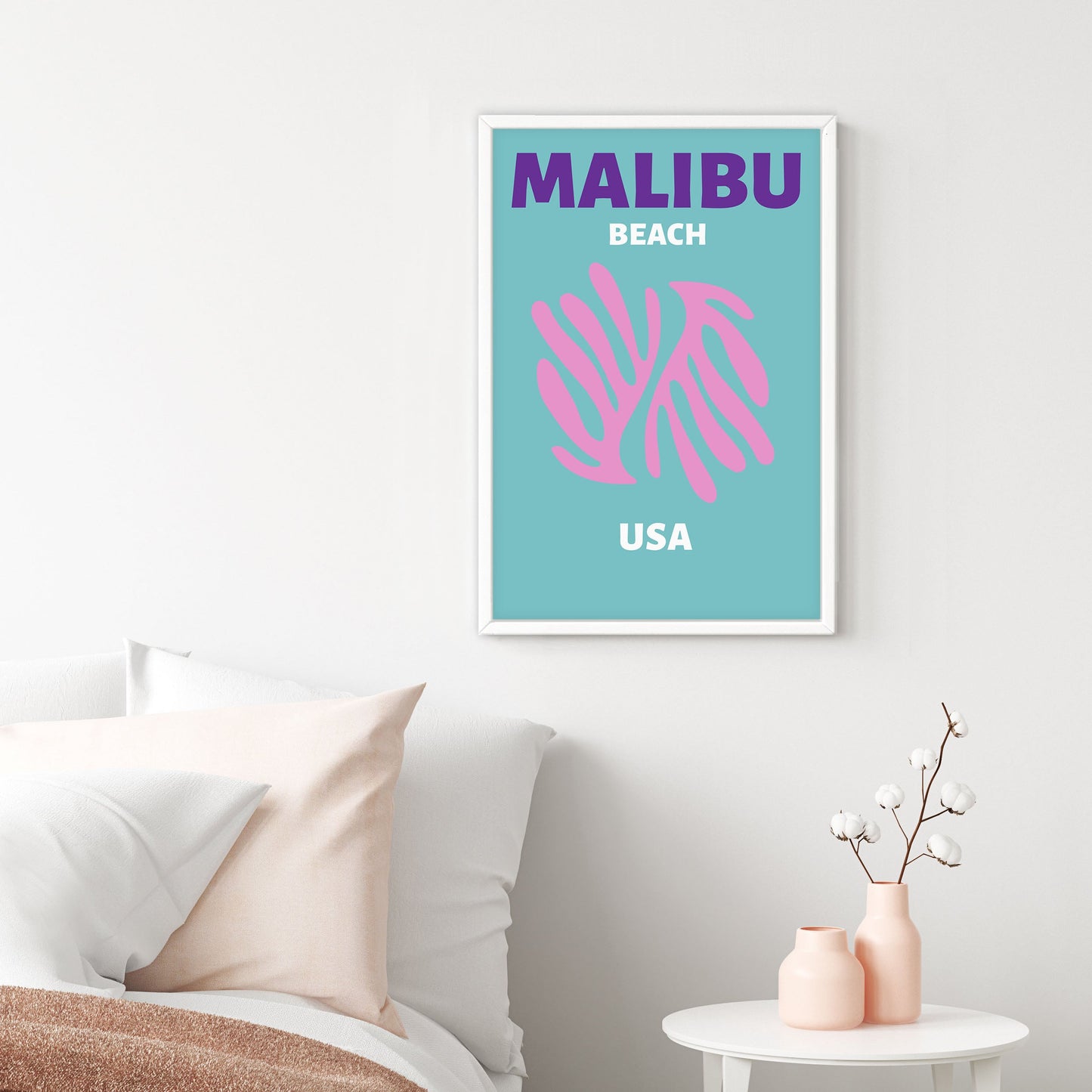 Ethan Taylor 'Malibu Travel Poster' Framed Art Print