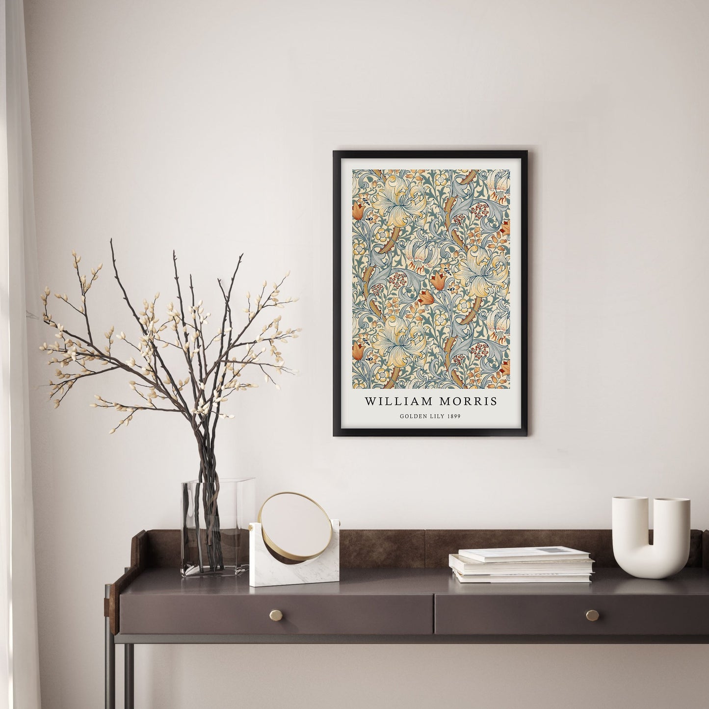 Ethan Taylor 'William Morris Golden Lily' Framed Art Print