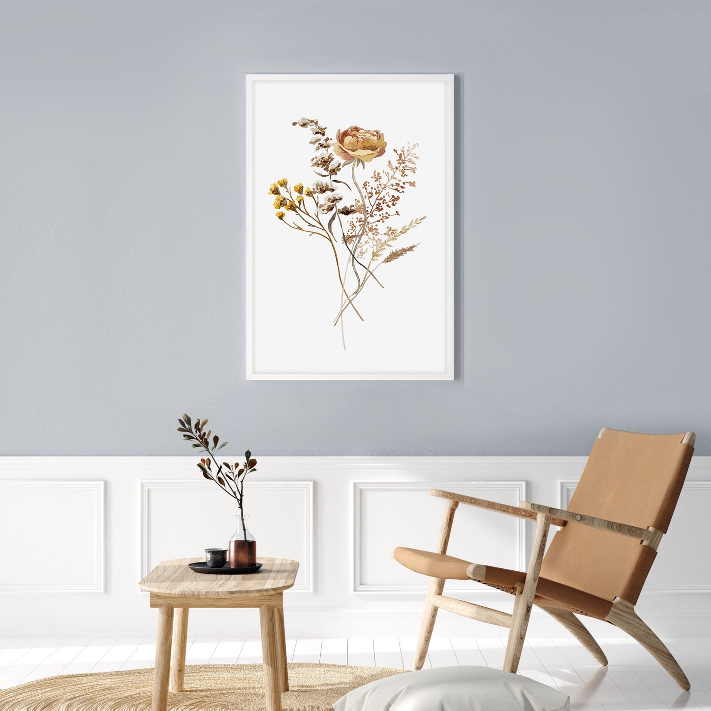 Ethan Taylor 'Watercolor Flower Bouquet' Framed Art Print