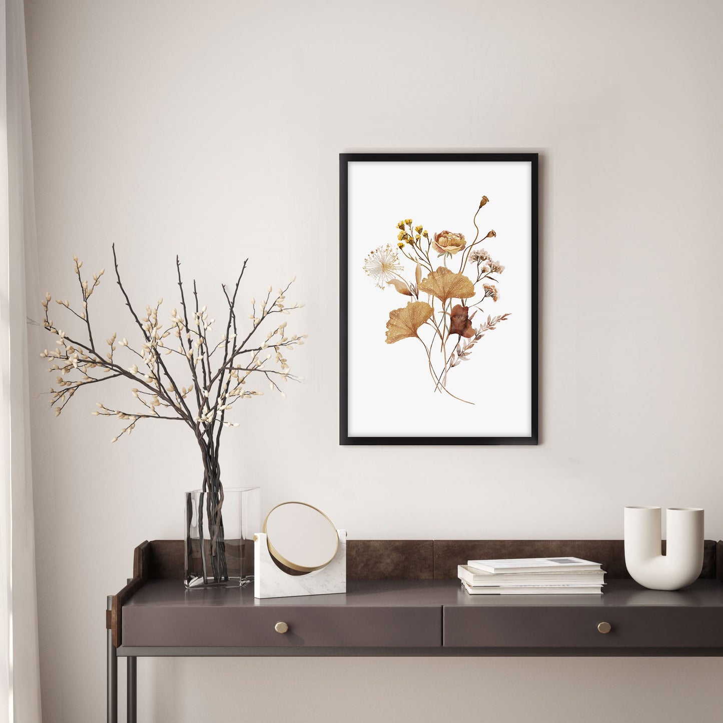 Ethan Taylor 'Watercolor Flower Bouquet III' Framed Art Print