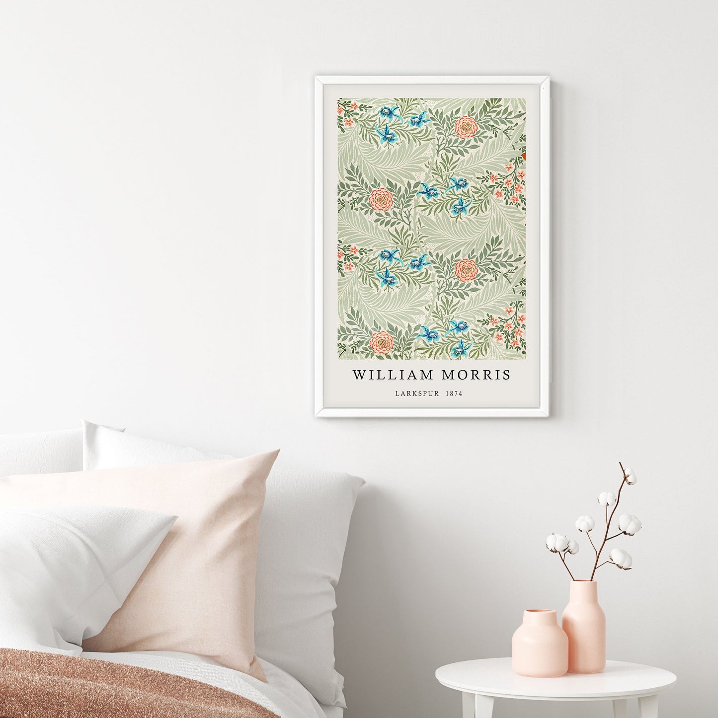 Ethan Taylor 'William Morris Larkspur' Framed Art Print