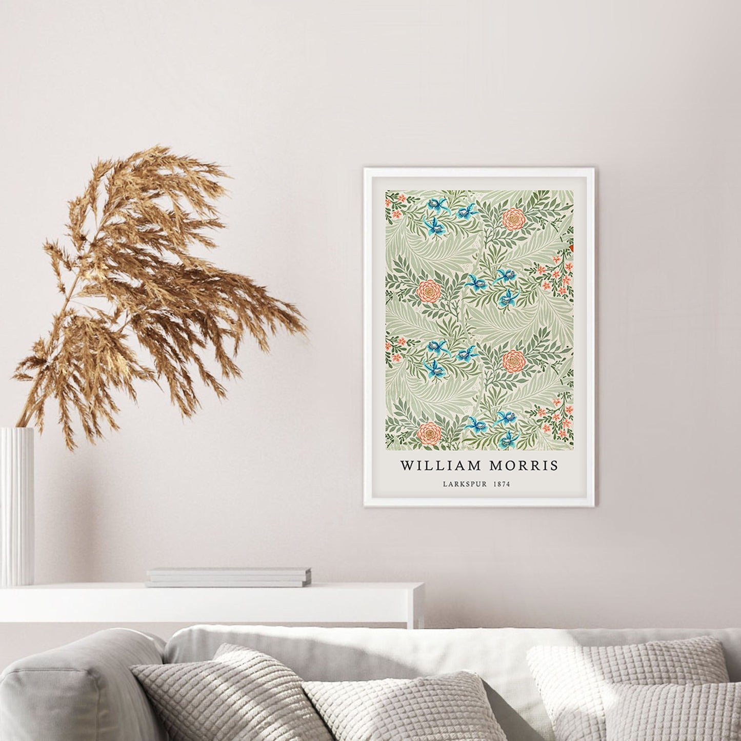 Ethan Taylor 'William Morris Larkspur' Framed Art Print