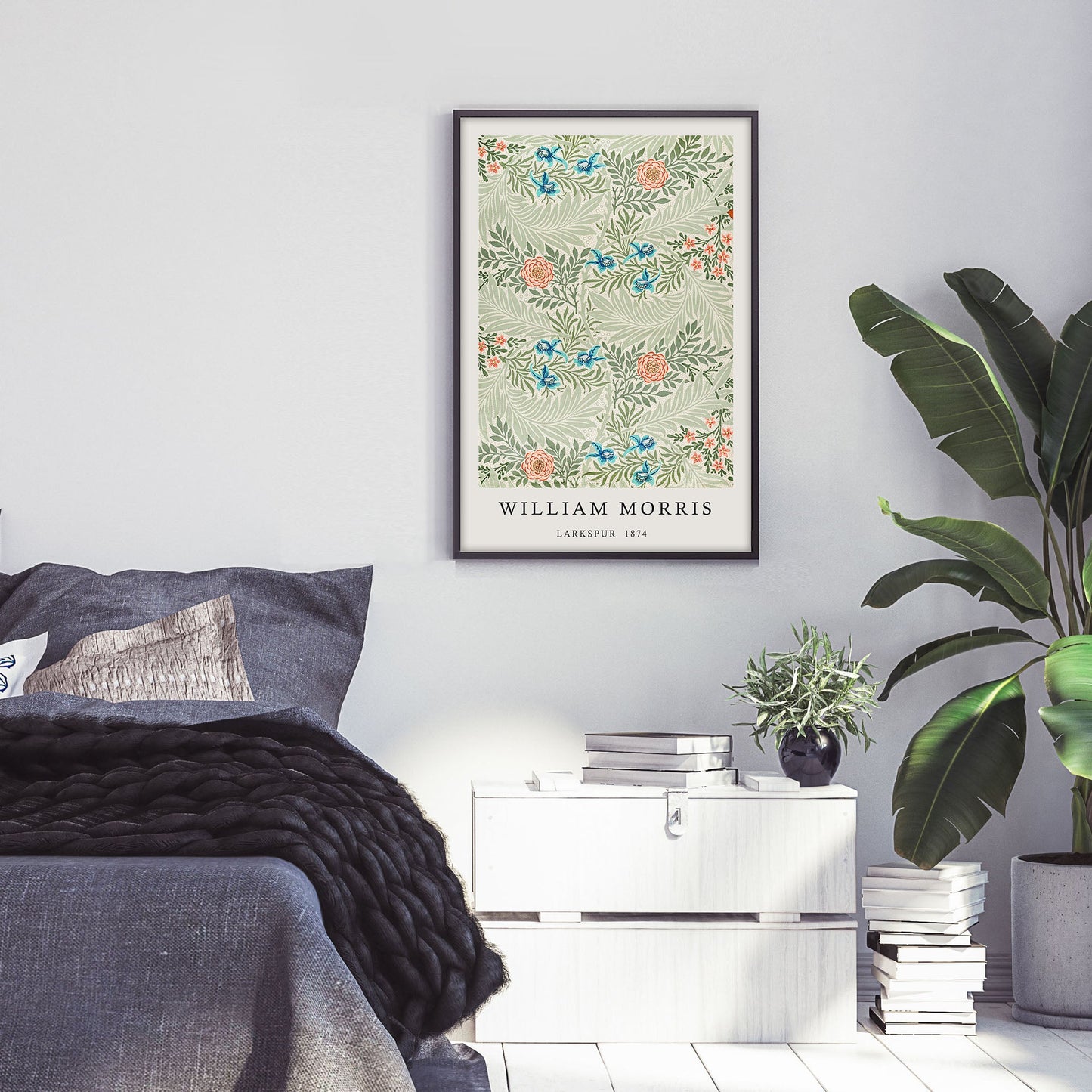 Ethan Taylor 'William Morris Larkspur' Framed Art Print