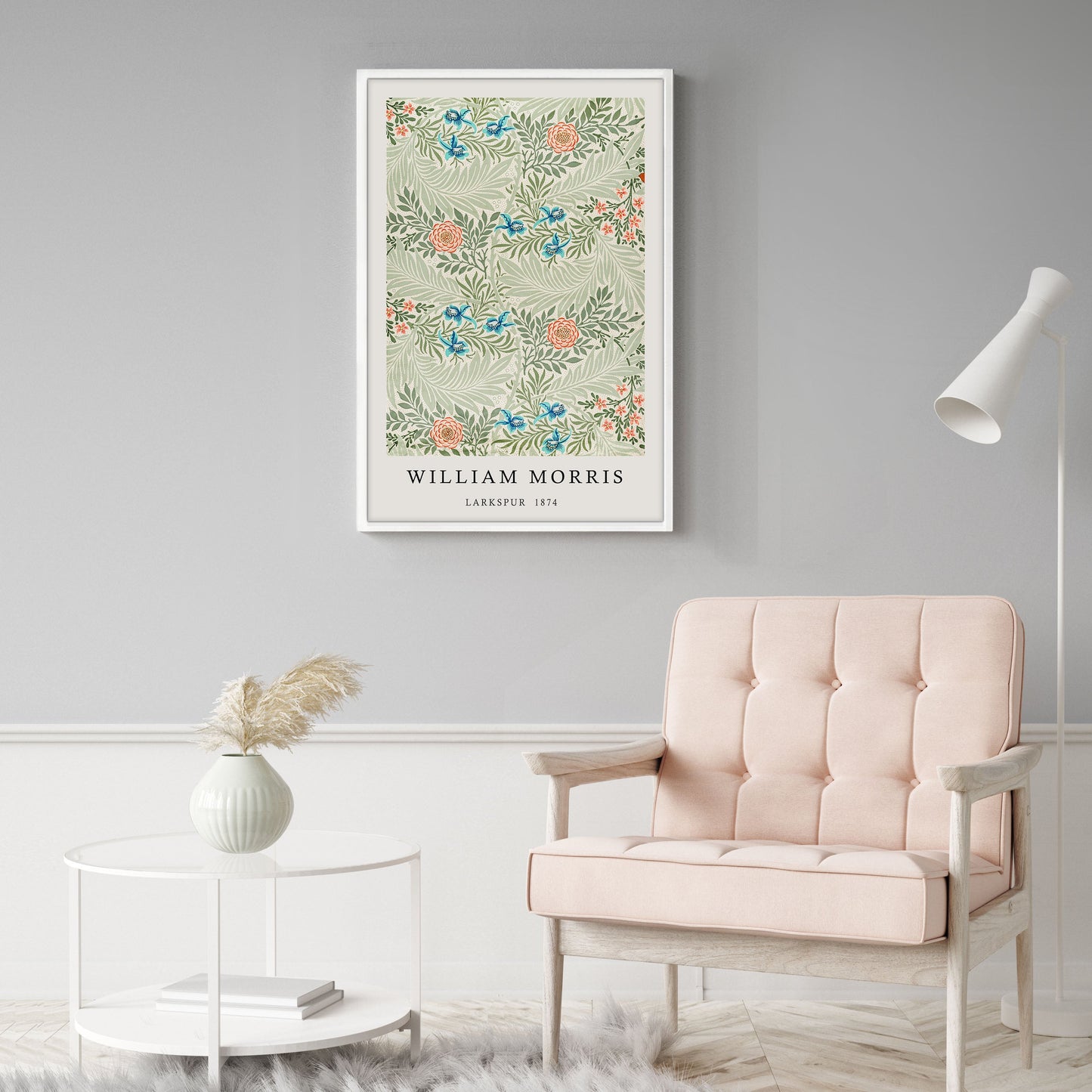 Ethan Taylor 'William Morris Larkspur' Framed Art Print