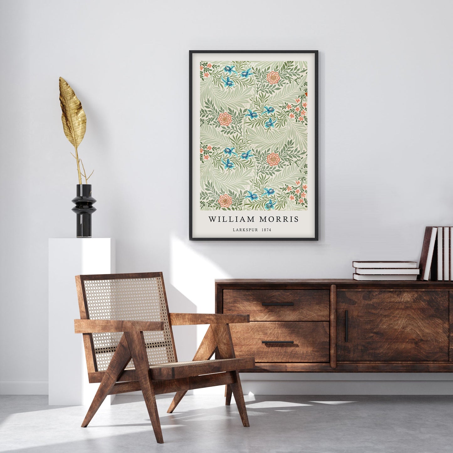 Ethan Taylor 'William Morris Larkspur' Framed Art Print