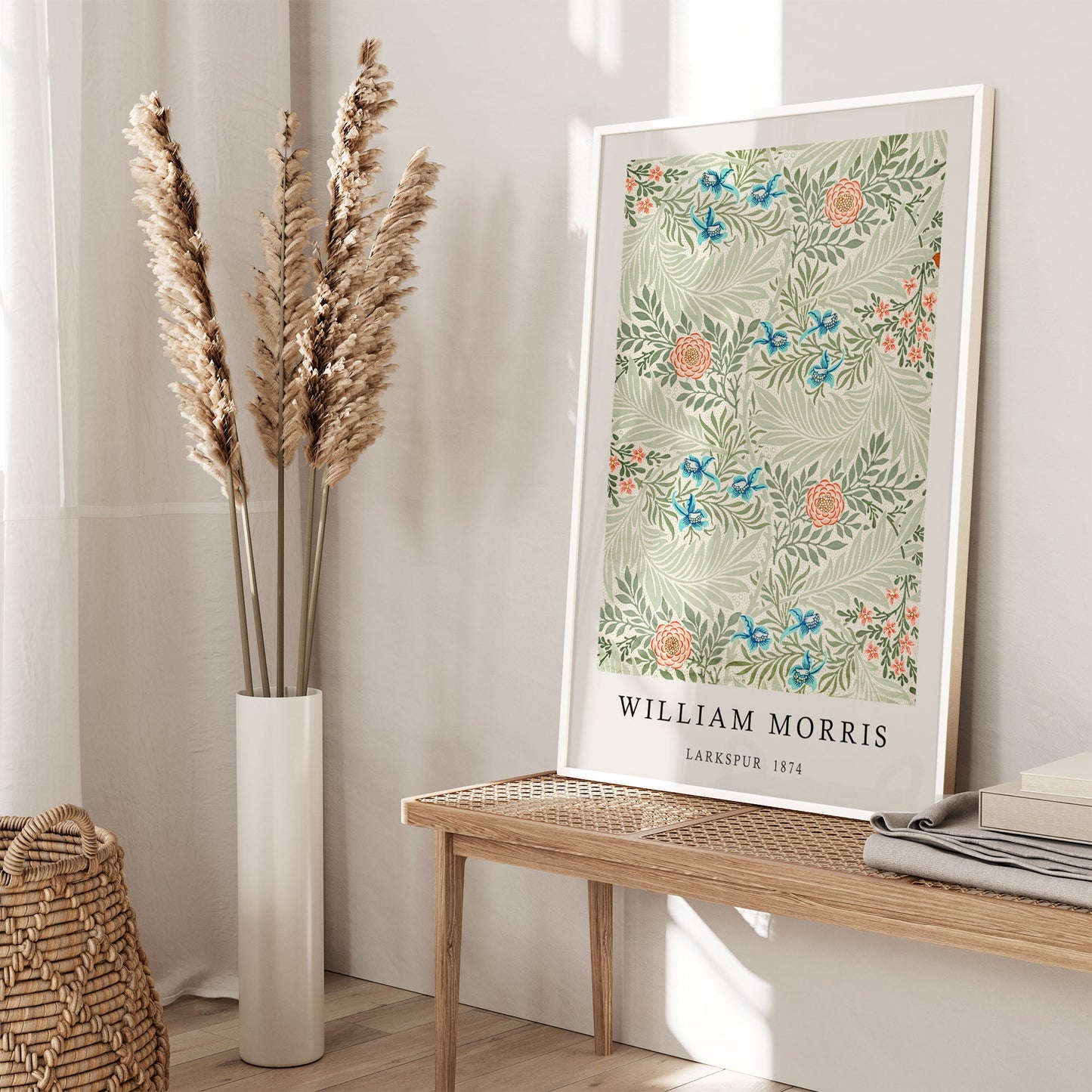 Ethan Taylor 'William Morris Larkspur' Framed Art Print