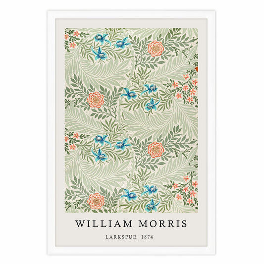 Ethan Taylor 'William Morris Larkspur' Framed Art Print