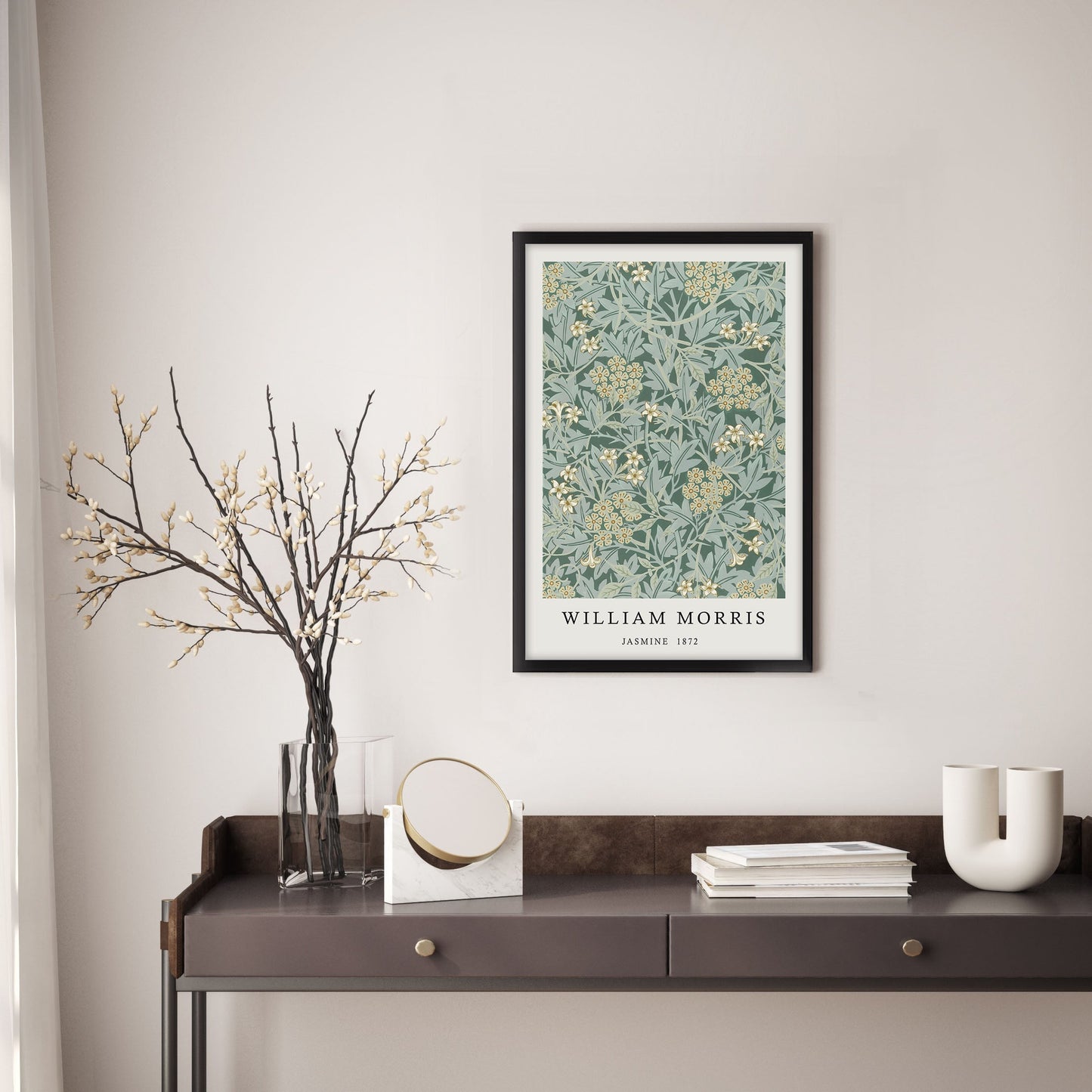 Ethan Taylor 'William Morris Jasmine' Framed Art Print