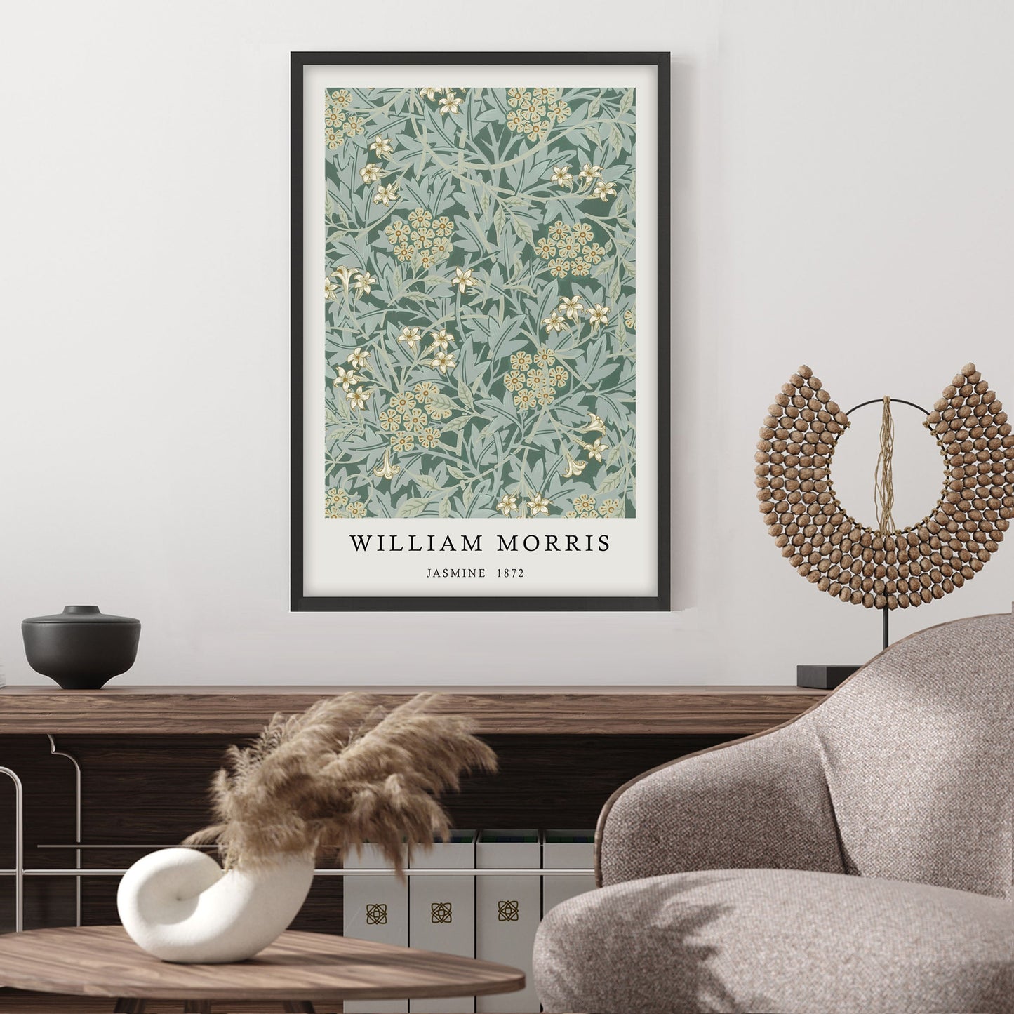 Ethan Taylor 'William Morris Jasmine' Framed Art Print