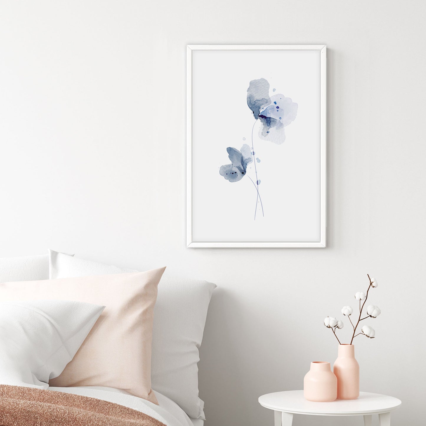 Ethan Taylor 'Blue Floral I' Framed Art Print