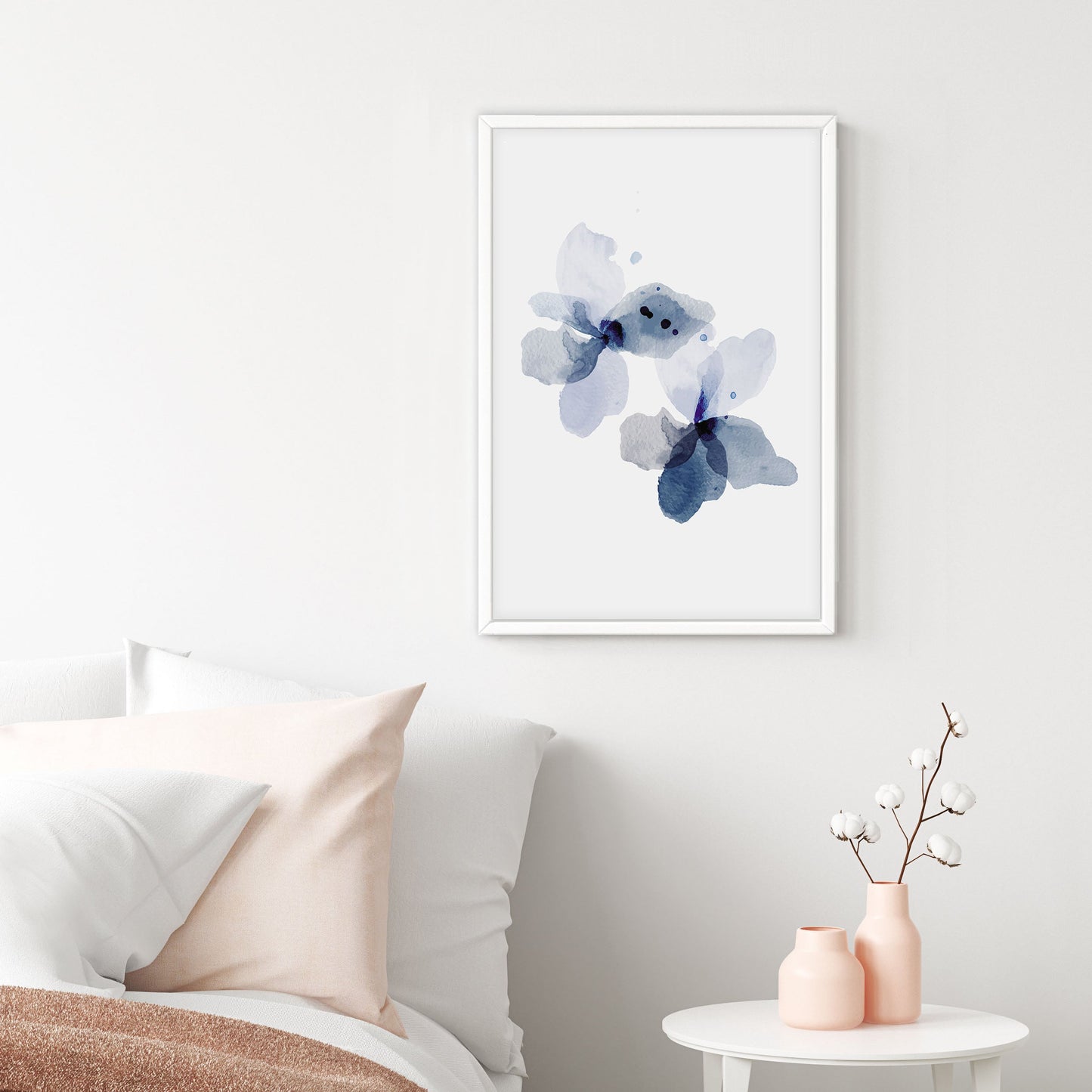 Ethan Taylor 'Blue Floral II' Framed Art Print