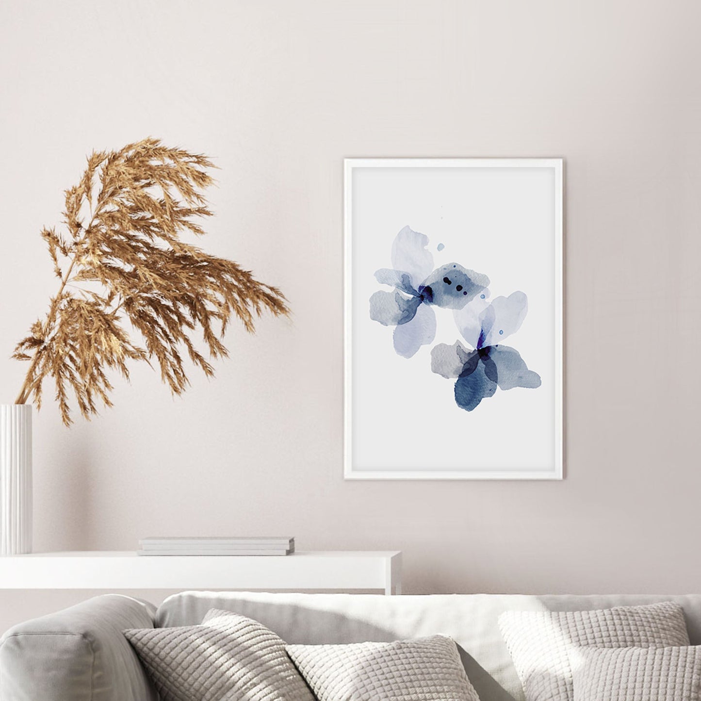 Ethan Taylor 'Blue Floral II' Framed Art Print