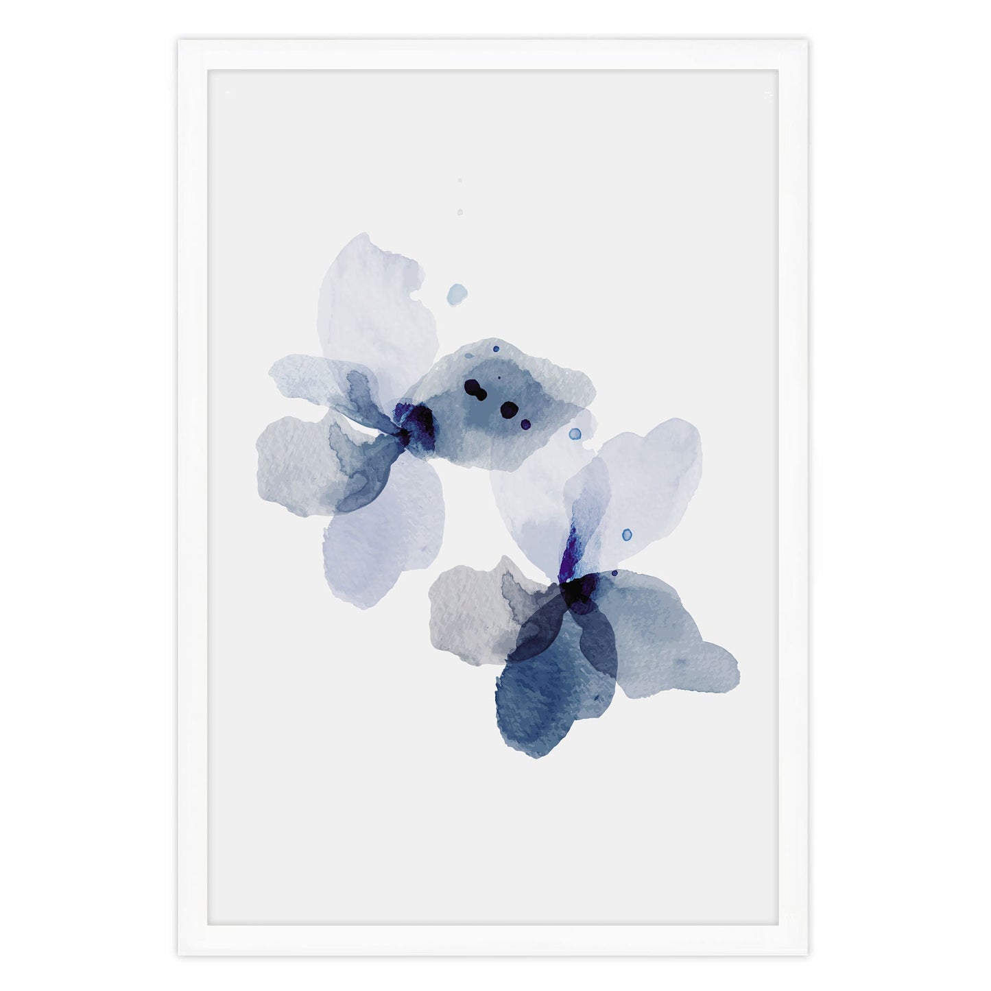 Ethan Taylor 'Blue Floral II' Framed Art Print