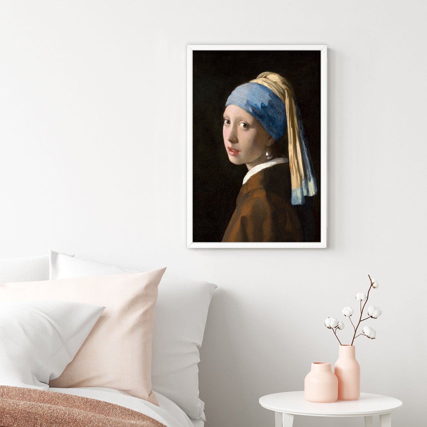 Ethan Taylor 'Girl with a Pearl Earing - Johannes Vermeer' Framed Art Print