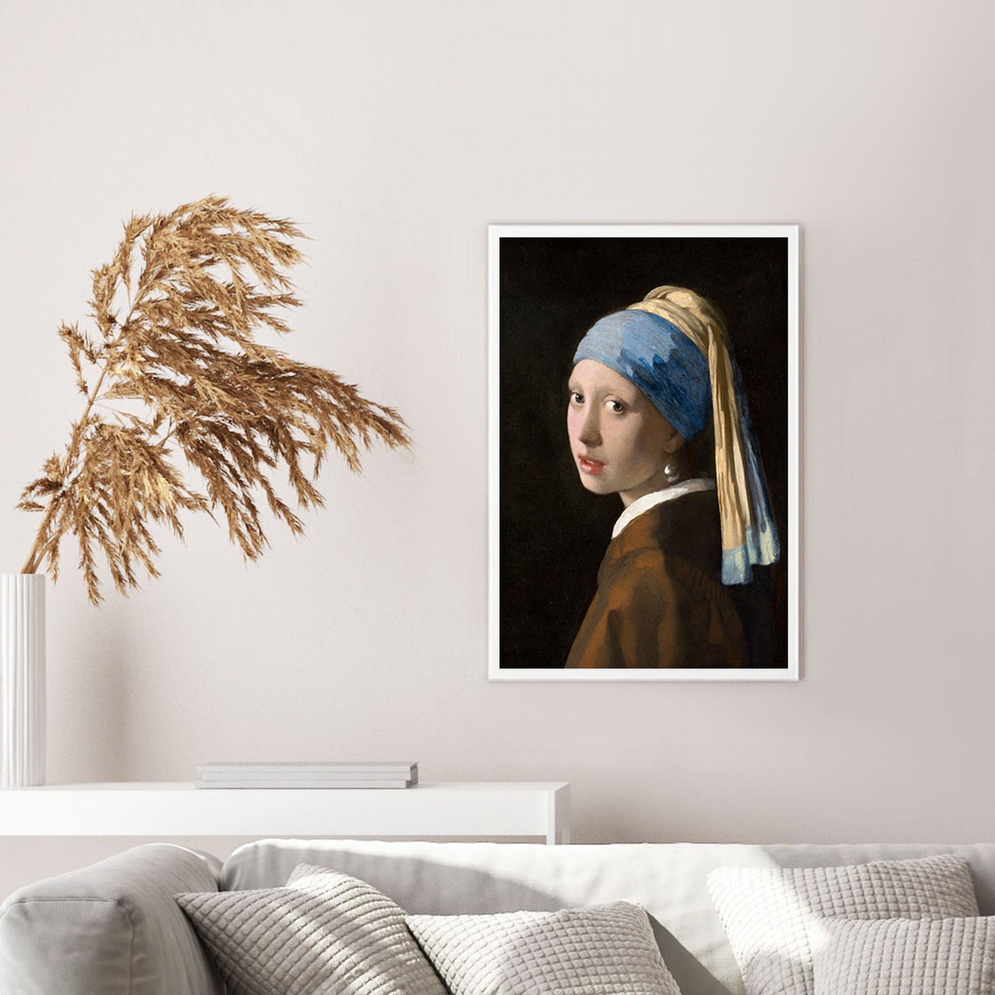 Ethan Taylor 'Girl with a Pearl Earing - Johannes Vermeer' Framed Art Print