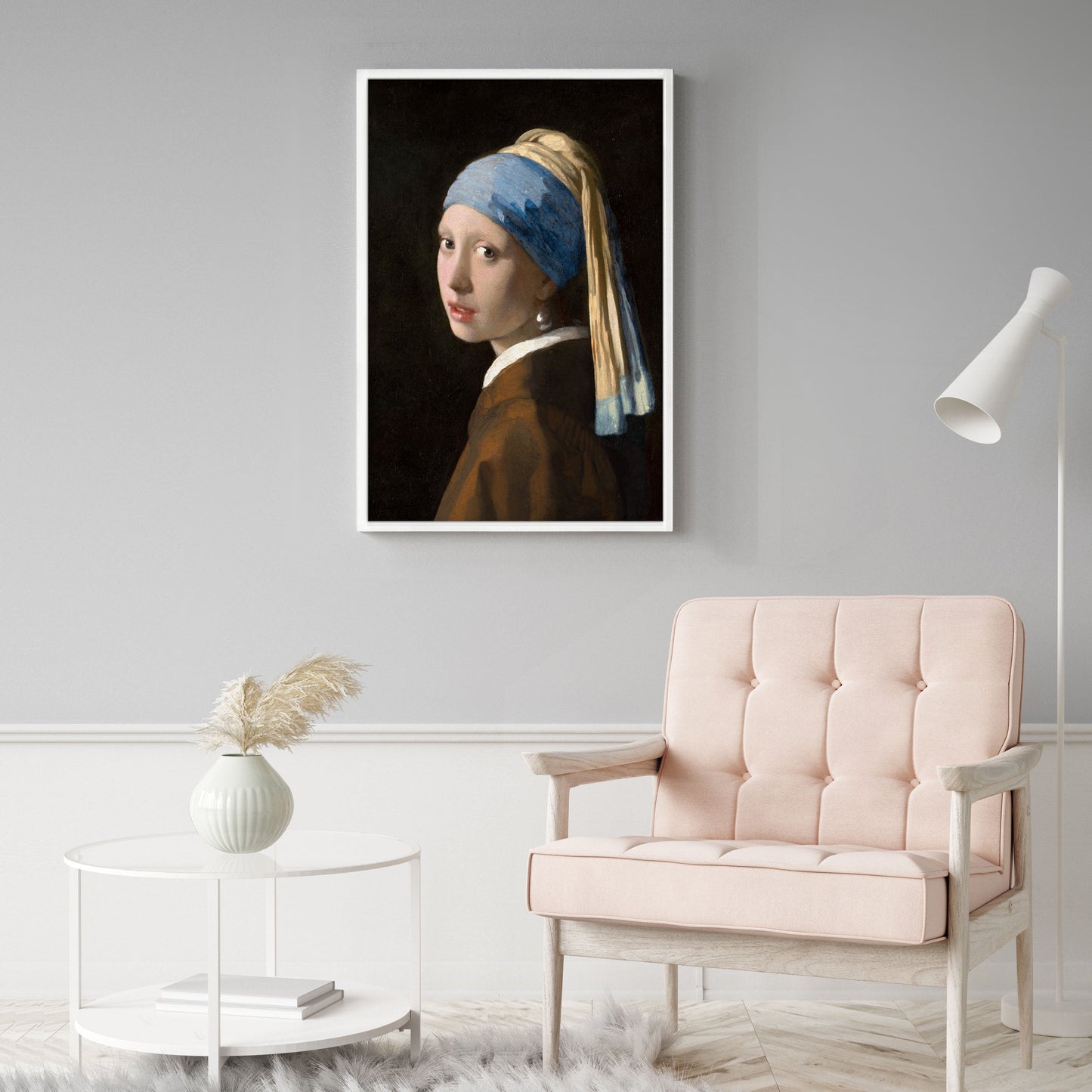 Ethan Taylor 'Girl with a Pearl Earing - Johannes Vermeer' Framed Art Print