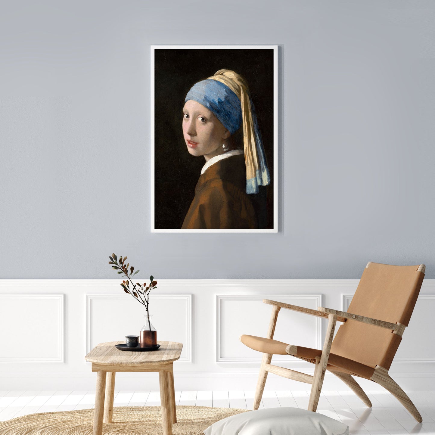 Ethan Taylor 'Girl with a Pearl Earing - Johannes Vermeer' Framed Art Print