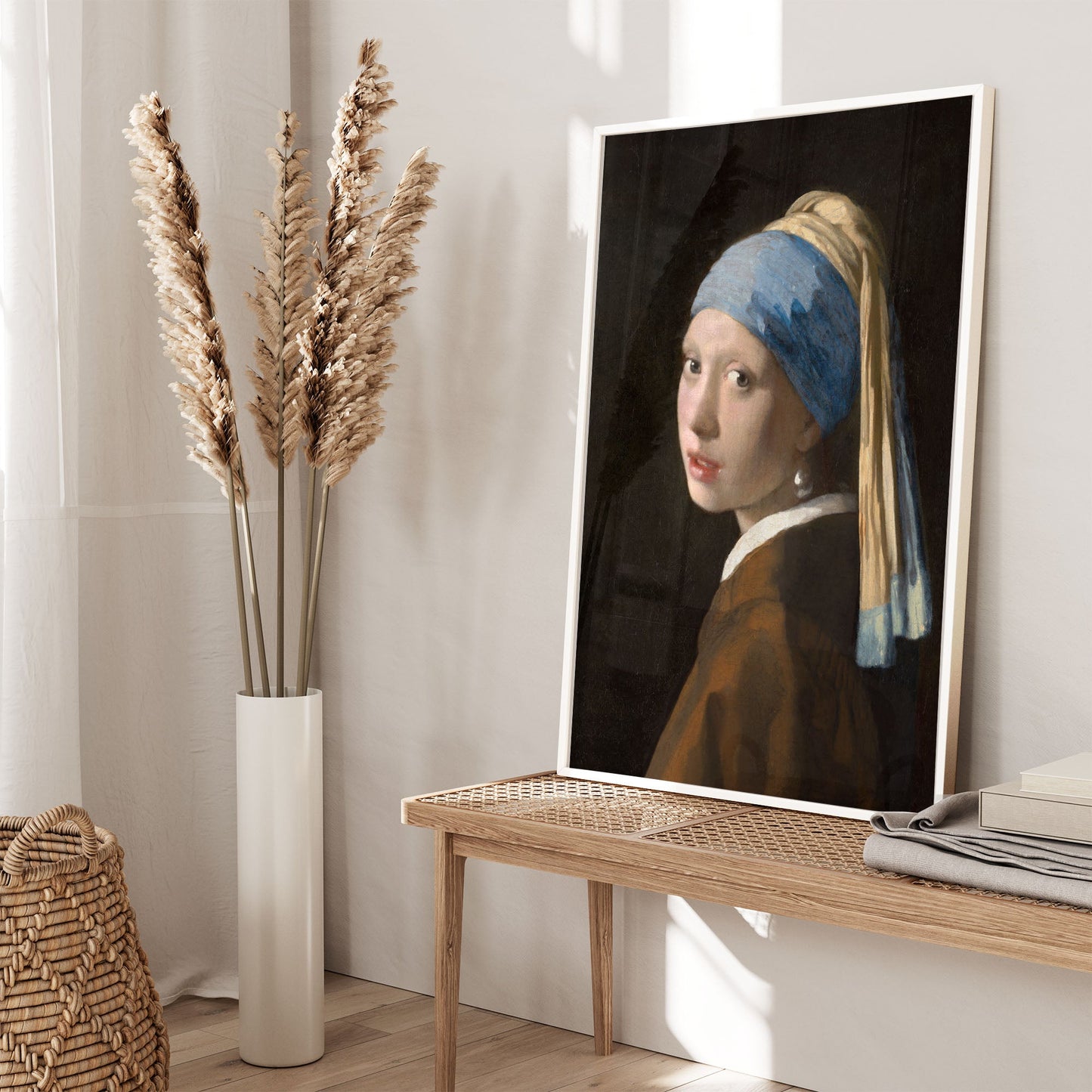 Ethan Taylor 'Girl with a Pearl Earing - Johannes Vermeer' Framed Art Print