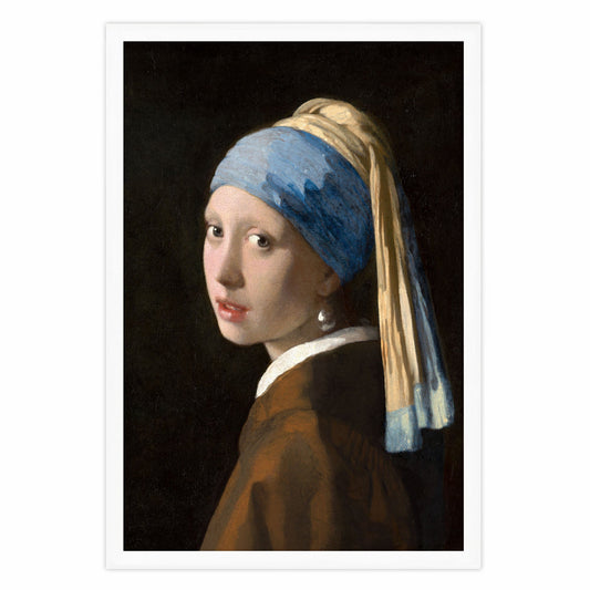 Ethan Taylor 'Girl with a Pearl Earing - Johannes Vermeer' Framed Art Print